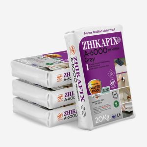 چسب کاشی پودری ژیکافیکس 6000(20 کیلویی خاکستری)